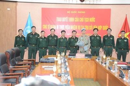 Việt Nam sẽ có sĩ quan thứ 3 làm việc tại trụ sở Liên hợp quốc