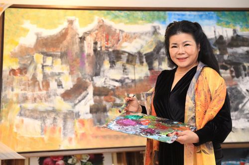 Triển lãm tranh 'Memories of home land'- 'Kỷ niệm hương quê' của họa sĩ Văn Dương Thành