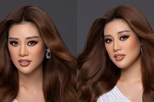 Ảnh profile chính thức của Khánh Vân được đăng tải trên trang chủ Miss Universe
