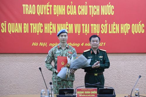 Chủ tịch nước cử sĩ quan Việt Nam thứ ba tới trụ sở Liên hợp quốc