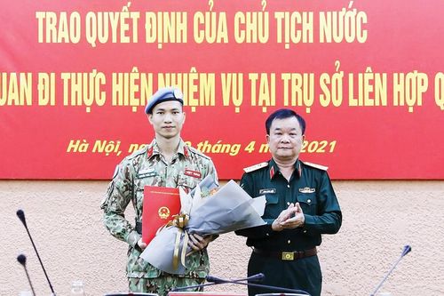 Việt Nam có sĩ quan thứ 3 làm nhiệm vụ tại trụ sở Liên hiệp quốc