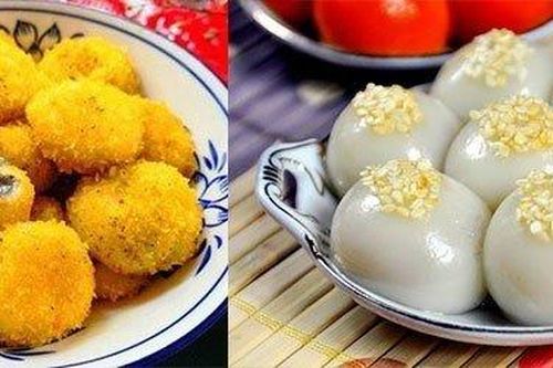 Biến tấu bánh trôi chiên, bánh trôi nhân dừa tươi cho Tết Hàn thực