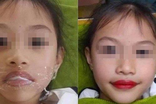 Xôn xao phụ huynh để con gái 5 tuổi xăm môi đỏ, thợ xăm có hành động 'khó đỡ'