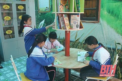 Mô hình 'Thư viện xanh' của Trường Tiểu học Hoằng Trạch