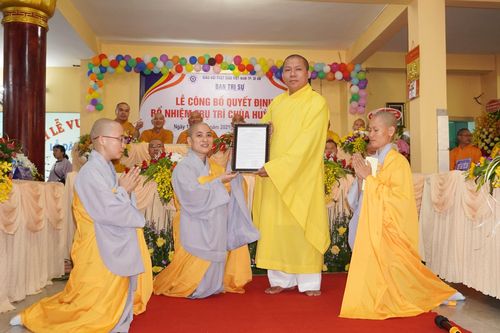 Bình Dương: Bổ nhiệm trụ trì chùa Huỳnh Mai, thành phố Dĩ An