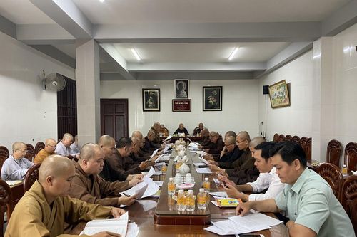 Bến Tre: Ban Trị sự GHPGVN tỉnh họp báo cáo công tác Phật sự tháng 3-2021