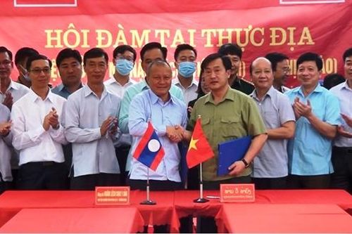 Việt Nam - Lào nhất trí có thêm lối mở ở biên giới Nậm Đích - Huổi Hịa