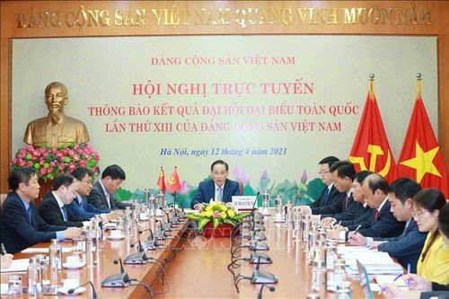 Hội nghị trực tuyến thông báo kết quả Đại hội lần thứ XIII của Đảng ta tới Đảng Cộng sản Trung Quốc