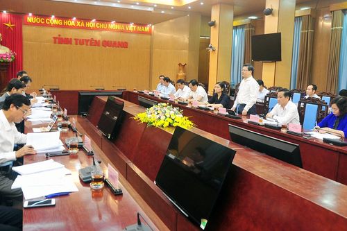 Đoàn khảo sát Ủy ban Pháp luật của Quốc hội làm việc tại Tuyên Quang