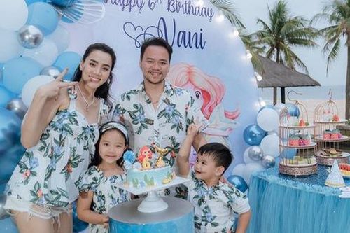 Hết 2 cháu gái thi Hoa hậu, đến con gái Trang Nhung mới 6 tuổi đã được chú ý nhờ nhan sắc gen trội trong tiệc sinh nhật