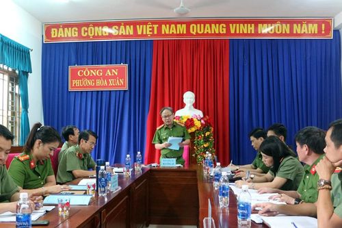 Xây dựng Công an phường Hòa Xuân thành mô hình kiểu mẫu về an ninh trật tự, văn minh đô thị