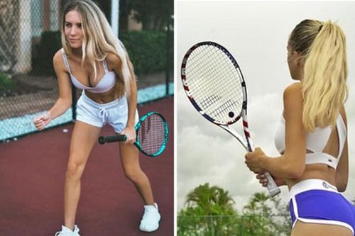 'Nhức mắt' thời trang thiếu vải của các mỹ nhân trên sân tennis