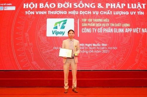 Công ty GLINK APP Việt Nam đạt danh hiệu 'Top 100 thương hiệu sản phẩm dịch vụ uy tín chất lượng'
