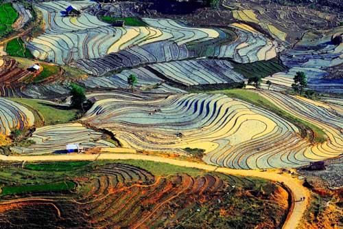 Những 'ô màu' Tây Bắc không thể bỏ qua mùa nước đổ