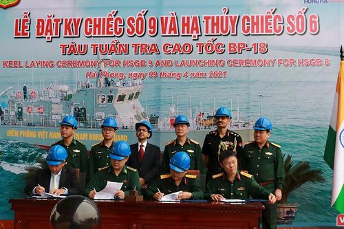 Ấn Độ bàn giao tàu tuần tra cao tốc cho Bộ đội Biên phòng Việt Nam