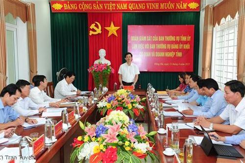 Ban Thường vụ Tỉnh ủy Quảng Trị: Giám sát tổ chức đảng trực thuộc về xây dựng các chương trình, quy chế làm việc sau đại hội