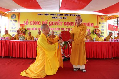 Phú Yên: Bổ nhiệm trụ trì chùa Hải Tràng