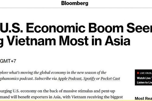 Bloomberg: Kinh tế Mỹ khởi sắc, tăng trưởng Việt Nam có thêm đòn bẩy