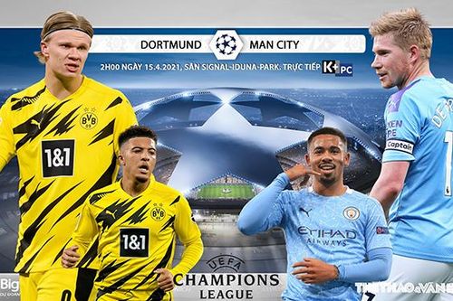 Soi kèo nhà cái Dortmund vs Man City. K+, K+PC trực tiếp tứ kết cúp C1