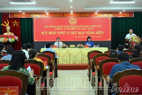 Kỳ họp tổng kết HĐND thành phố Điện Biên Phủ khóa V, nhiệm kỳ 2016 - 2021