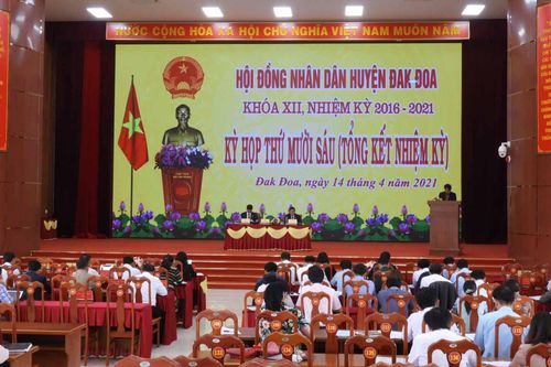 Hội đồng nhân dân huyện Đak Đoa tổng kết hoạt động nhiệm kỳ 2016-2021