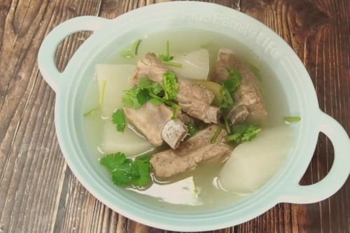 Canh su hào nấu sườn dễ làm cho bữa tối