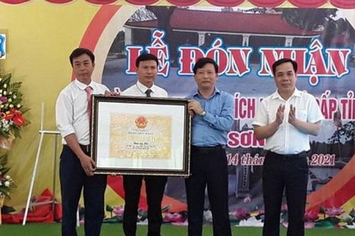 Nghệ An: Đón nhận bằng xếp hạng Di tích lịch sử cấp tỉnh chùa Sơn Hải