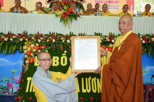 Quảng Nam: Bổ nhiệm Sư cô Thích nữ Đồng Hiếu làm trụ trì chùa Lương Mỹ
