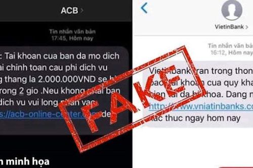 Cảnh báo việc lừa, chiếm đoạt tài khoản ngân hàng bằng tin nhắn lạ