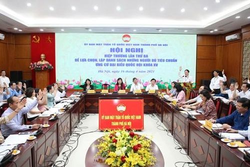 Hà Nội: Thống nhất danh sách 36 người ứng cử ĐBQH