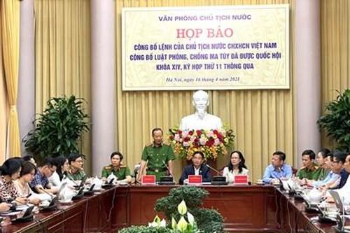 Công bố lệnh của Chủ tịch nước về Luật Phòng, chống ma túy
