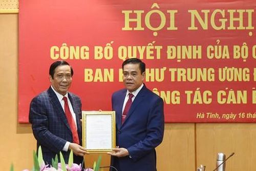 Giám đốc Công an tỉnh Nghệ An được điều động giữ chức Phó Bí thư Tỉnh ủy Hà Tĩnh