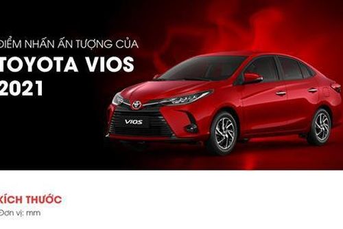 Những điểm nhấn đáng chú ý trên Toyota Vios 2021