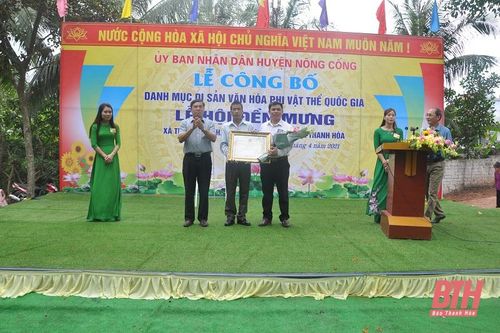 Công bố danh mục Di sản văn hóa phi vật thể Quốc gia Lễ hội Đền Mưng