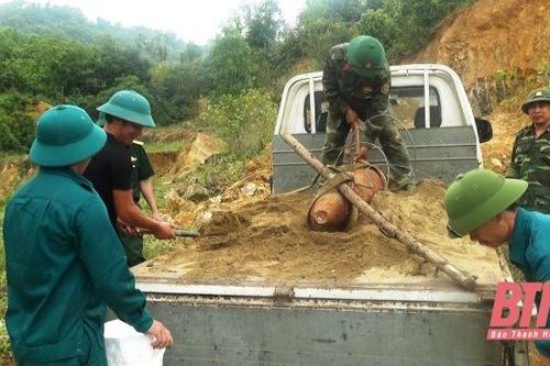 Phá hủy quả bom có trọng lượng 340kg