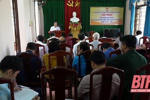 Ủy ban MTTQ huyện Thạch Thành t ổ chức hội nghị hiệp th ương lần 3