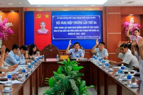 59 người được giới thiệu ứng cử HĐND TP. Long Xuyên (nhiệm kỳ 2021-2026)
