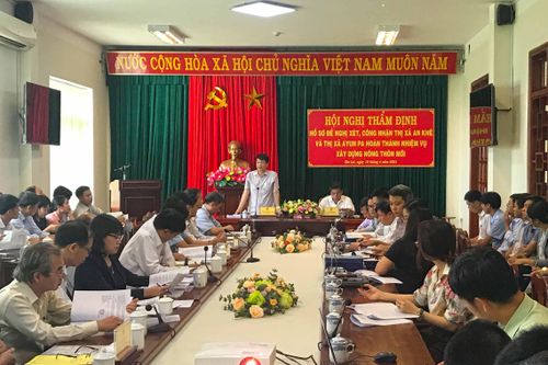 Thẩm định hồ sơ thị xã An Khê và Ayun Pa hoàn thành xây dựng nông thôn mới