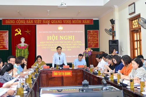 Hội nghị hiệp thương lần thứ 3 lập danh sách những người đủ tiêu chuẩn ứng cử đại biểu Quốc hội khóa XV