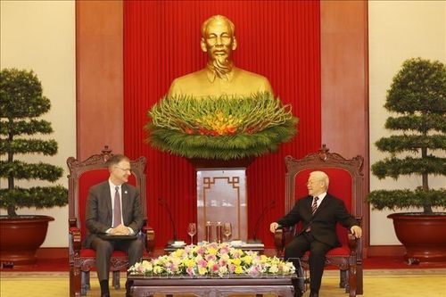 Tổng Bí thư Nguyễn Phú Trọng tiếp Đại sứ Mỹ tại Việt Nam chào từ biệt
