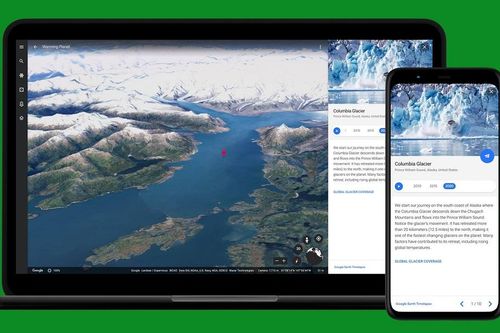 Tác động của biến đổi khí hậu được hiển thị qua Google Earth