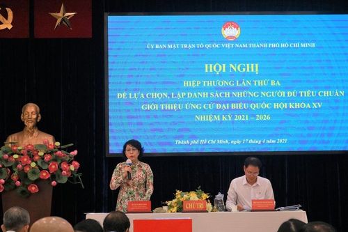 TP.HCM thông qua danh sách 38 người ứng cử ĐBQH khóa XV