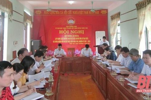 Hội nghị hiệp thương lần 3 bầu cử đại biểu HĐND huyện Triệu Sơn khóa XVIII, nhiệm kỳ 2021-2026
