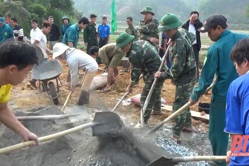 Quân đội chung sức xây dựng nông thôn mới