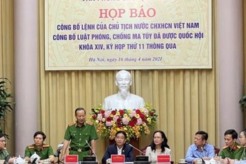 Công bố Lệnh của Chủ tịch nước công bố Luật Phòng, chống ma túy