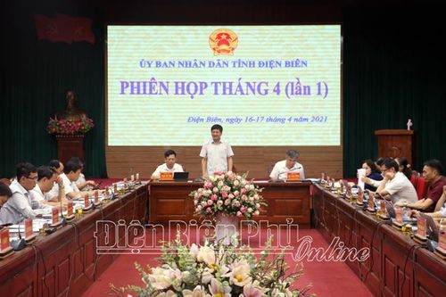 UBND tỉnh họp phiên thường kỳ tháng 4 (lần 1)