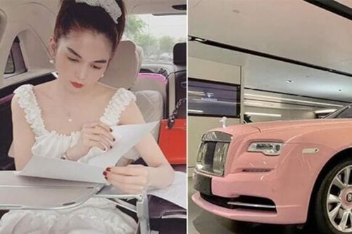 'Nữ hoàng nội y' Ngọc Trinh khoe video Rolls-Royce tiền tỷ màu hồng