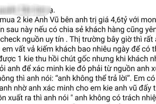 Mua kie lan đột biến 4,6 tỷ đồng nhưng chủ vườn không xác nhận nguồn gốc, không mua lại