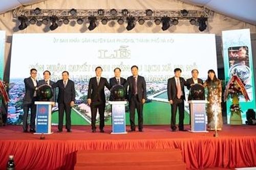 Đón nhận Quyết định điểm du lịch xã Hạ Mỗ và Khu sinh thái Đan Phượng