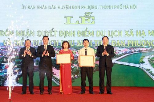 Lễ đón nhận Quyết định điểm du lịch xã Hạ Mỗ và Khu sinh thái Đan Phượng